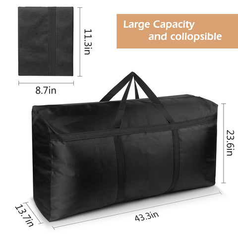 SUOHINAO Moving Storage Bags Heavy duty,Large Moving Bags with Zips- 230L