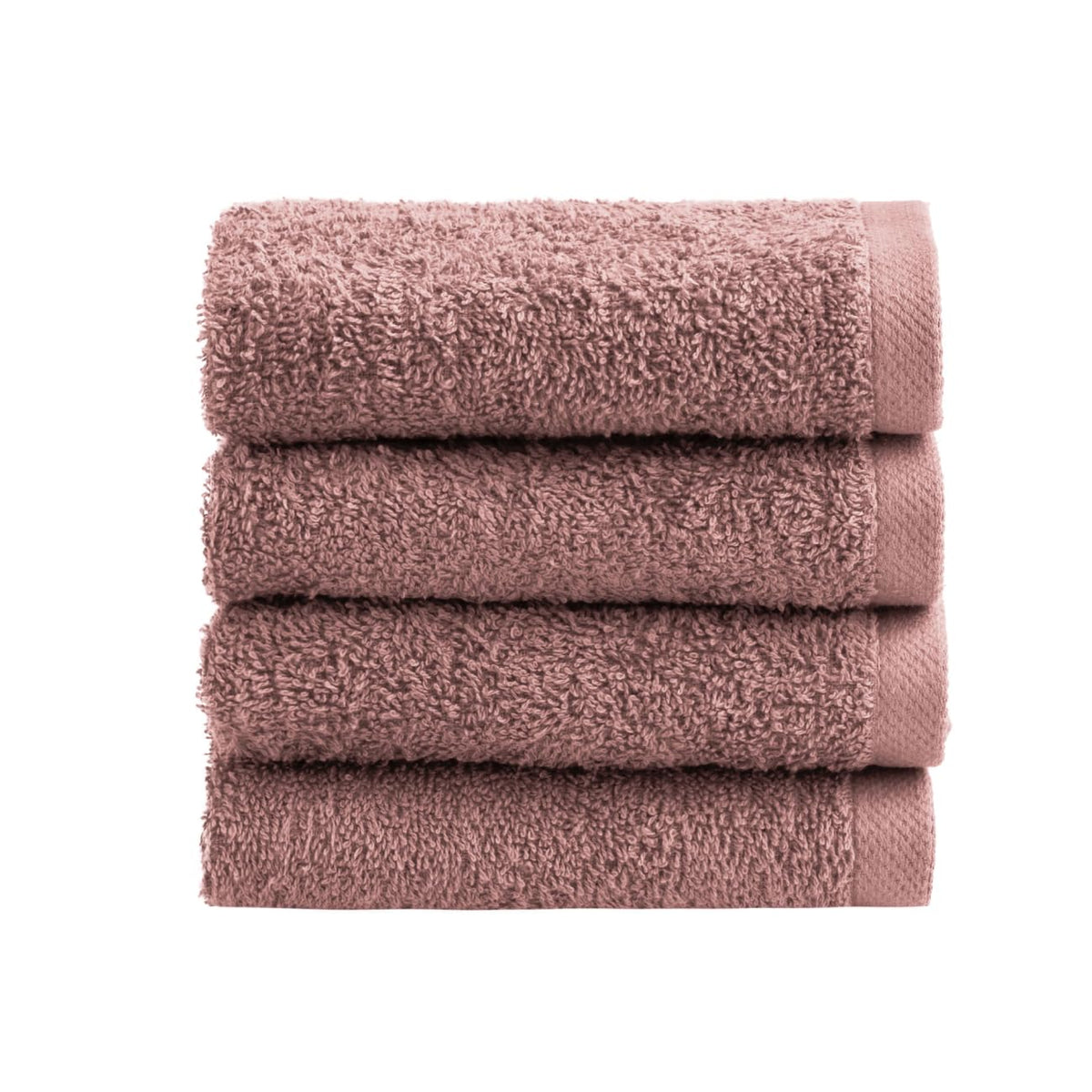 NELLA BIAGINI Minerva Bath Towels 30 x 30 cm, Set of 4, 100% Pure Terry Cotton, 420 g/m², Soft, Absorbent, Practical, Durable, Solid Colour