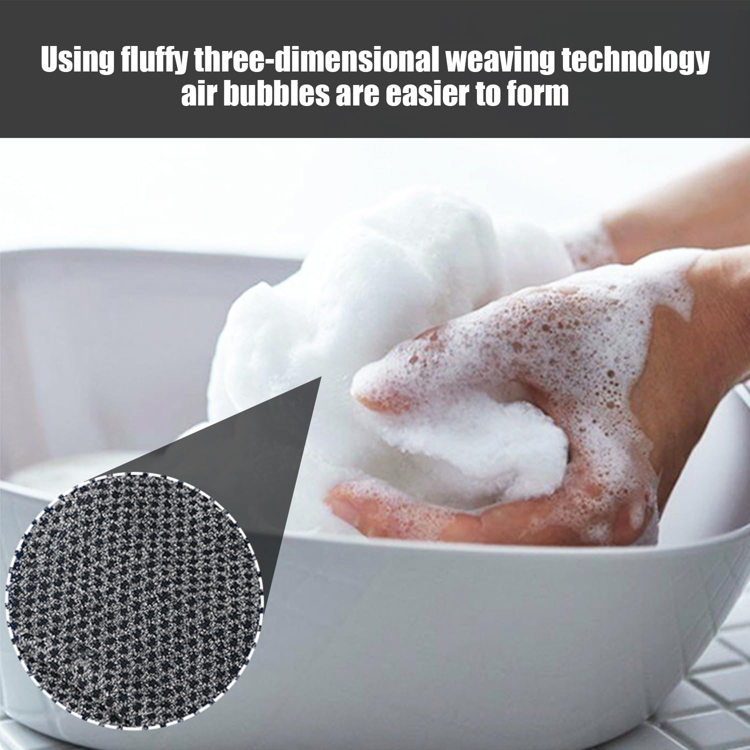 BEIBXHQQ 2 Pieces of Long Rectangular Black Carbon Fiber & Polyester Bath Towels, Exfoliating, Antibacterial, Easy Bubble, Household Cleaning Towels