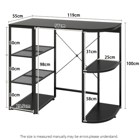 PUNCIA Mini Fridge Cabinet with Storage for Home Dorm Black