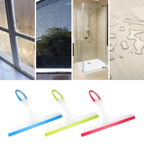 3 Pcs Window Squeegees, Shower Squeegees for Bathroom, Plastic Window Cleaner Squeegees, Glass Screen Cleaning Rubber Blade