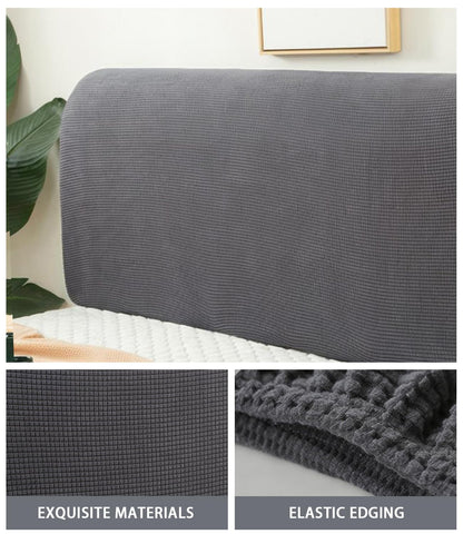 FANSU Headboard Cover for Single Double King Size Bed, Polar fleece Dustproof Headboard Wrap