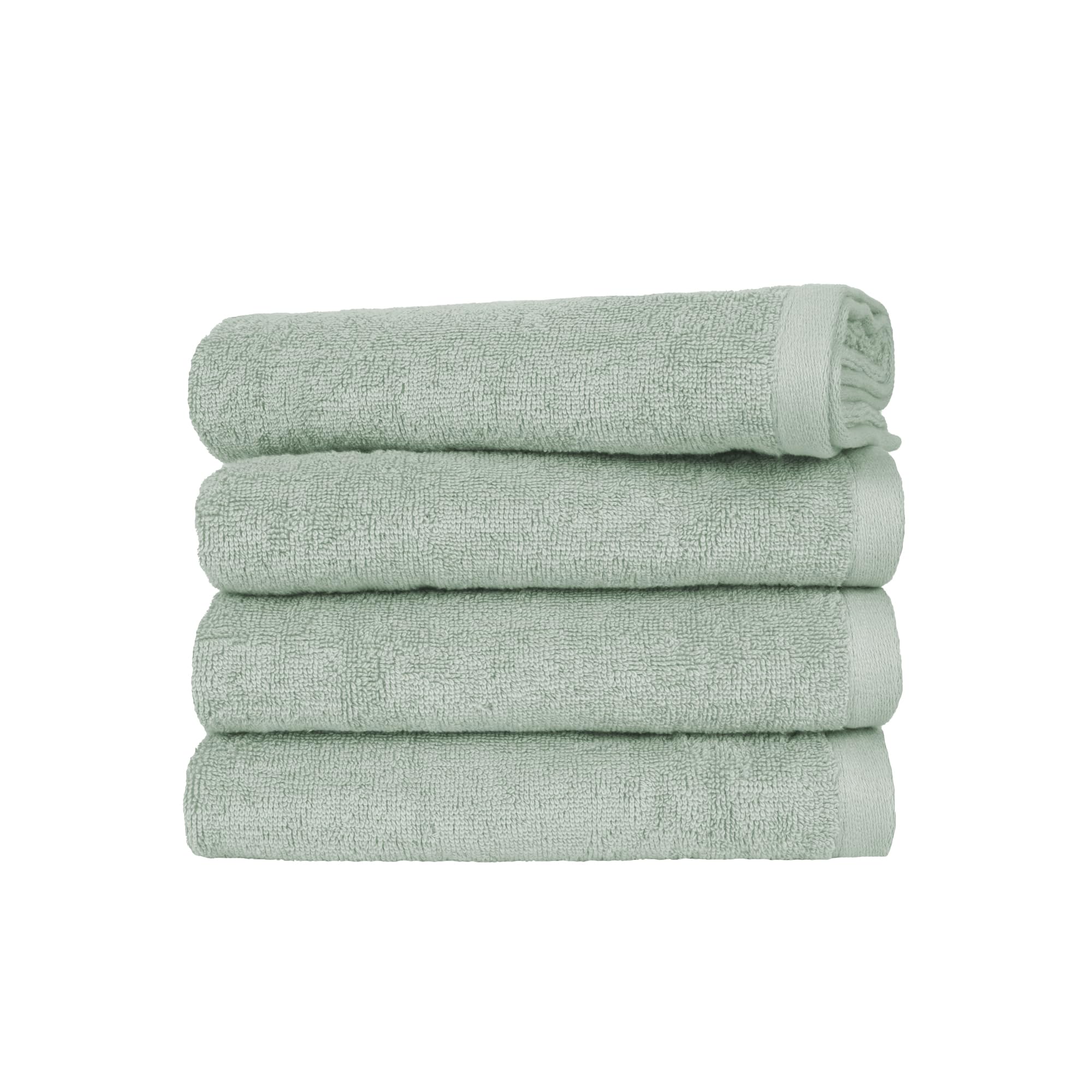 Ruggeri 4 Piece Guest Towel Set, 40x50 cm, Soft Cotton, Sage