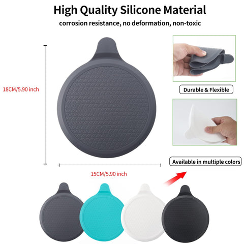 2 Pack Silicone Bathtub Stopper, 6" Extra Large Sink Plug, Universal Shower Drain Tub Stopper for Kitchen Sink Bathroom