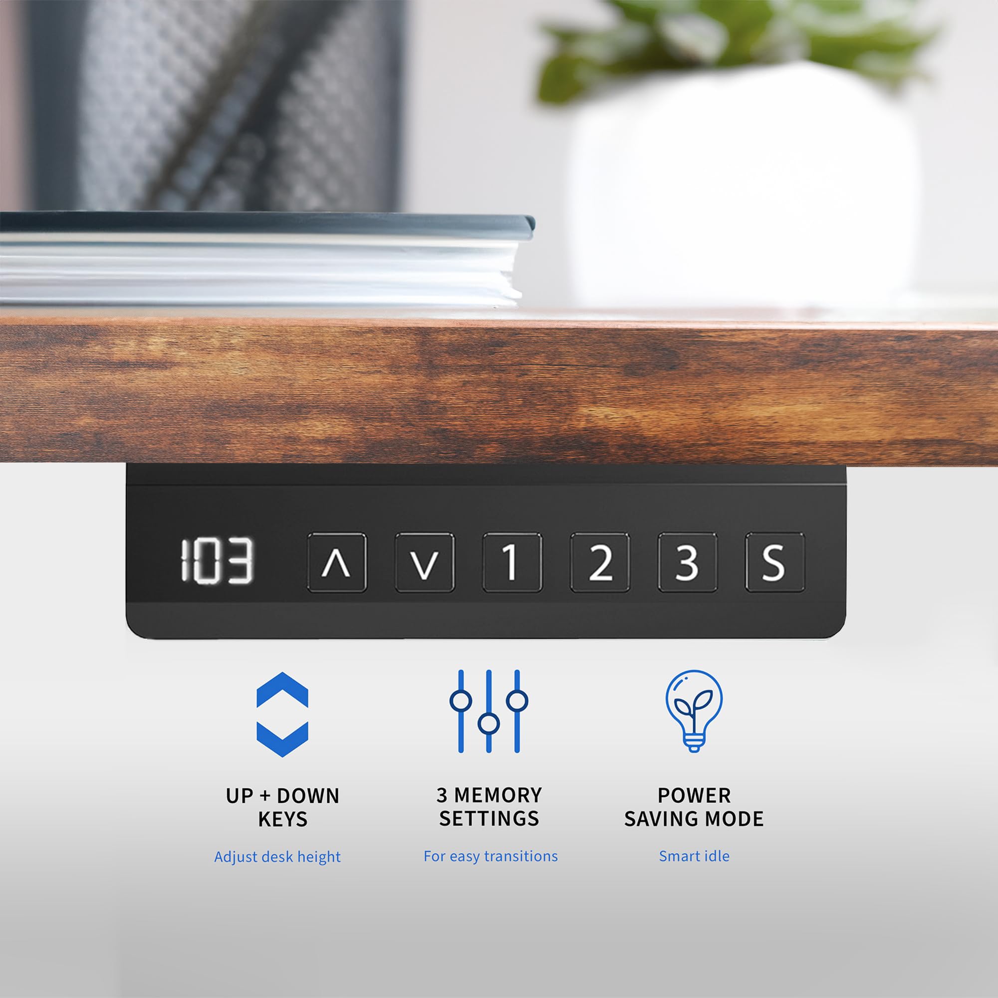 VIVO Electric Stand Up Desk Frame, DIY Workstation, Frame Only, Dual Motor Ergonomic Standing Height Adjustable Base with Memory Controller, Black