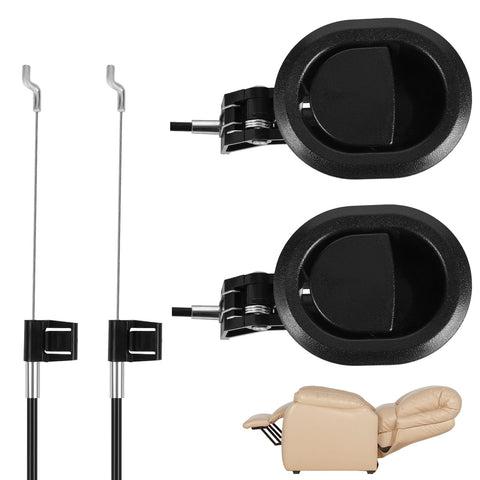 Funnytek 2 Set Sofa Chair Recliner Release Pull Handle Replacement Parts