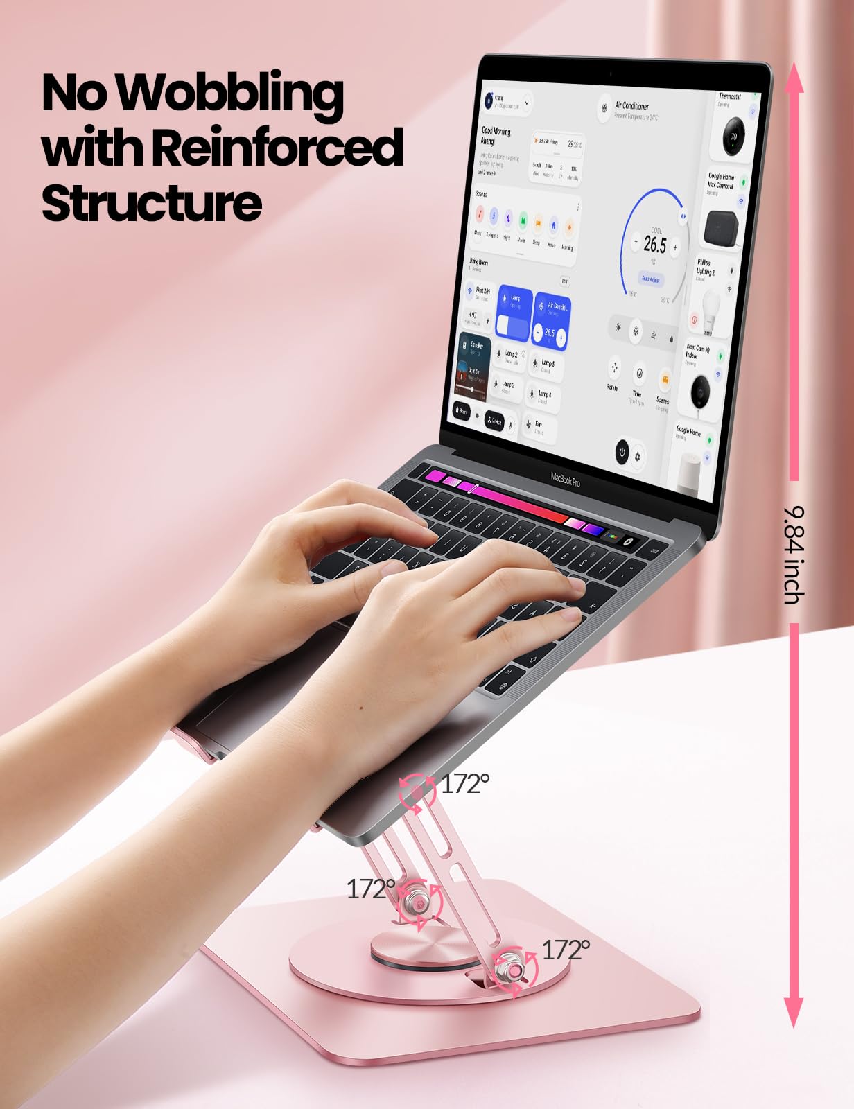 VAYDEER Laptop Stand, Adjustable, Metal