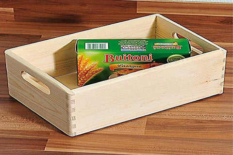 Kesper Storage Box, Pine, Brown, 30 x 20 x 14 cm