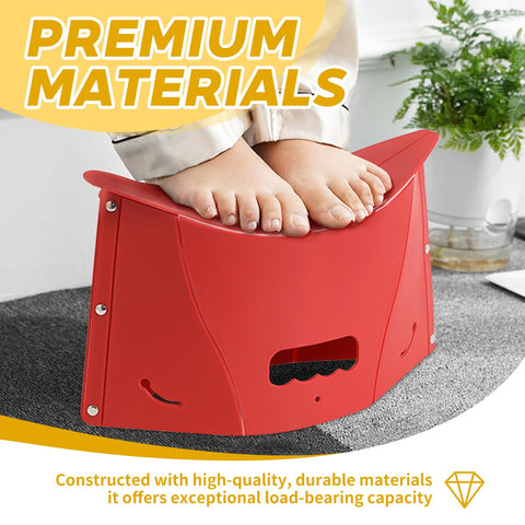 xtemtoamz Articoli 2 Multifunctional Folding Toilet Stool Squatty Potty Portable Step for Home Bathroom, Foldable Can Be Used as Storage Bag