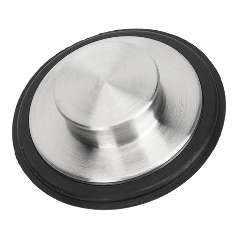2pcs Kitchen Sink Drain Stopper 8CM Stainless Steel Plug Replacement for Food Residue Prevention Salon Use Garbage Disposal Cover