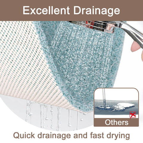 Non Slip Anti Mould Bath Mat - 60 x 40 cm Anti Slip Mat for Inside Shower - Loofah Shower Mat Green - Long Washable Matt for Elderly & Wet Room
