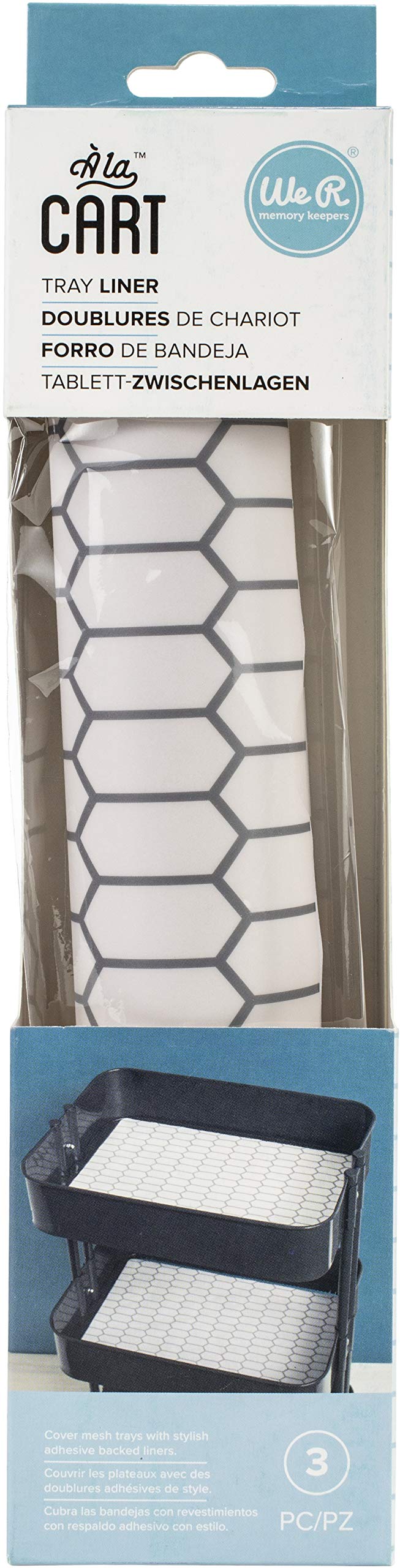 We R Memory Keepers We La Cart Tray Liners Trolley Accessories-Craft Storage, Multi-Colour, 37.7 x 27.5 x 0.4 cm