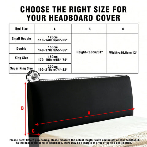 Sueving Stretch Headboard Cover, Bed Headboard Cover, Dustproof Headboard Wrap, All-Inclusive Bed Head Protector for Single/Double/King/Super King