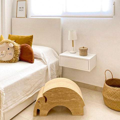 Mobili Fiver, Riccardo Wall bedside table, Matt White, Made In Italy
