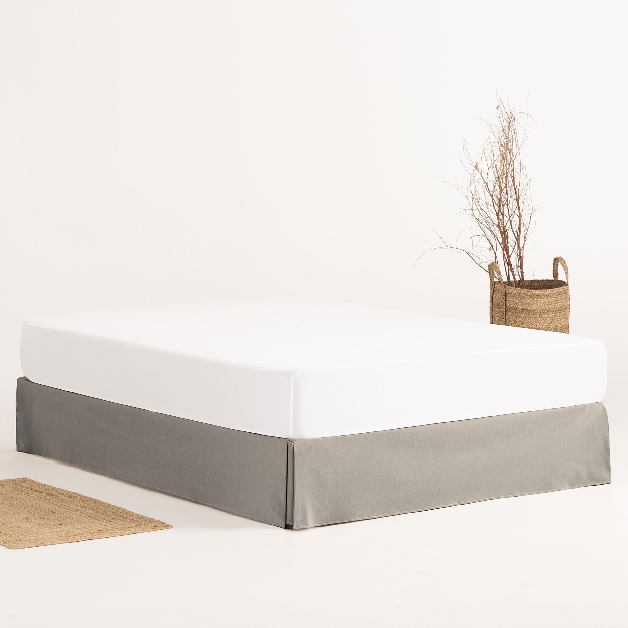 Sofa Cover 200 x 190/200 cm Bed Frame Cover 200 cm – Grey