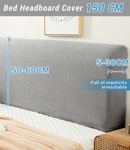 FANSU Headboard Cover for Single Double King Size Bed, Polar fleece Dustproof Headboard Wrap