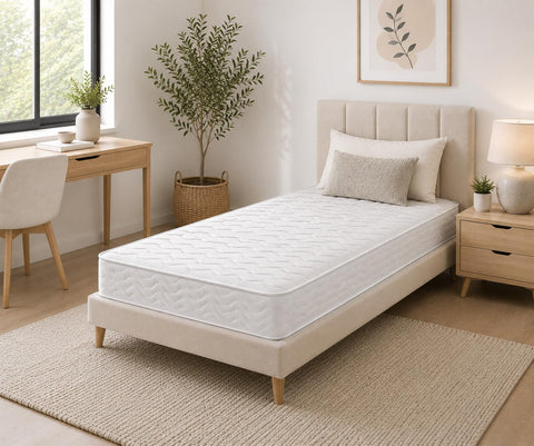 Starlight Beds Wave Budget Sprung 90x200 Mattress with Foam Layer