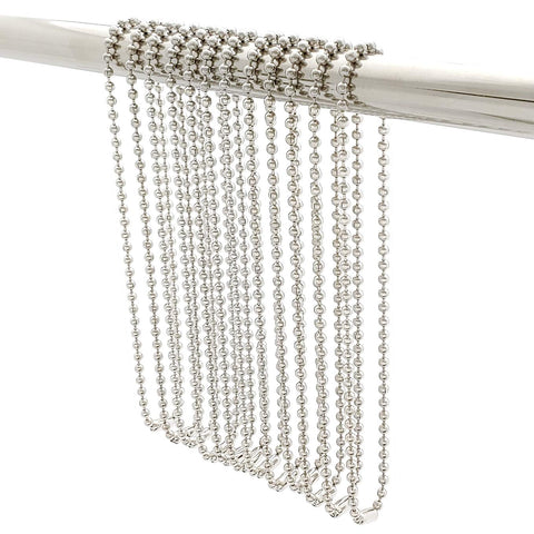Shower Curtain Hooks Long Size 27inch/70cm, Shower Curtain Rings 12pcs, spa-Quality Look, Stainless Steel