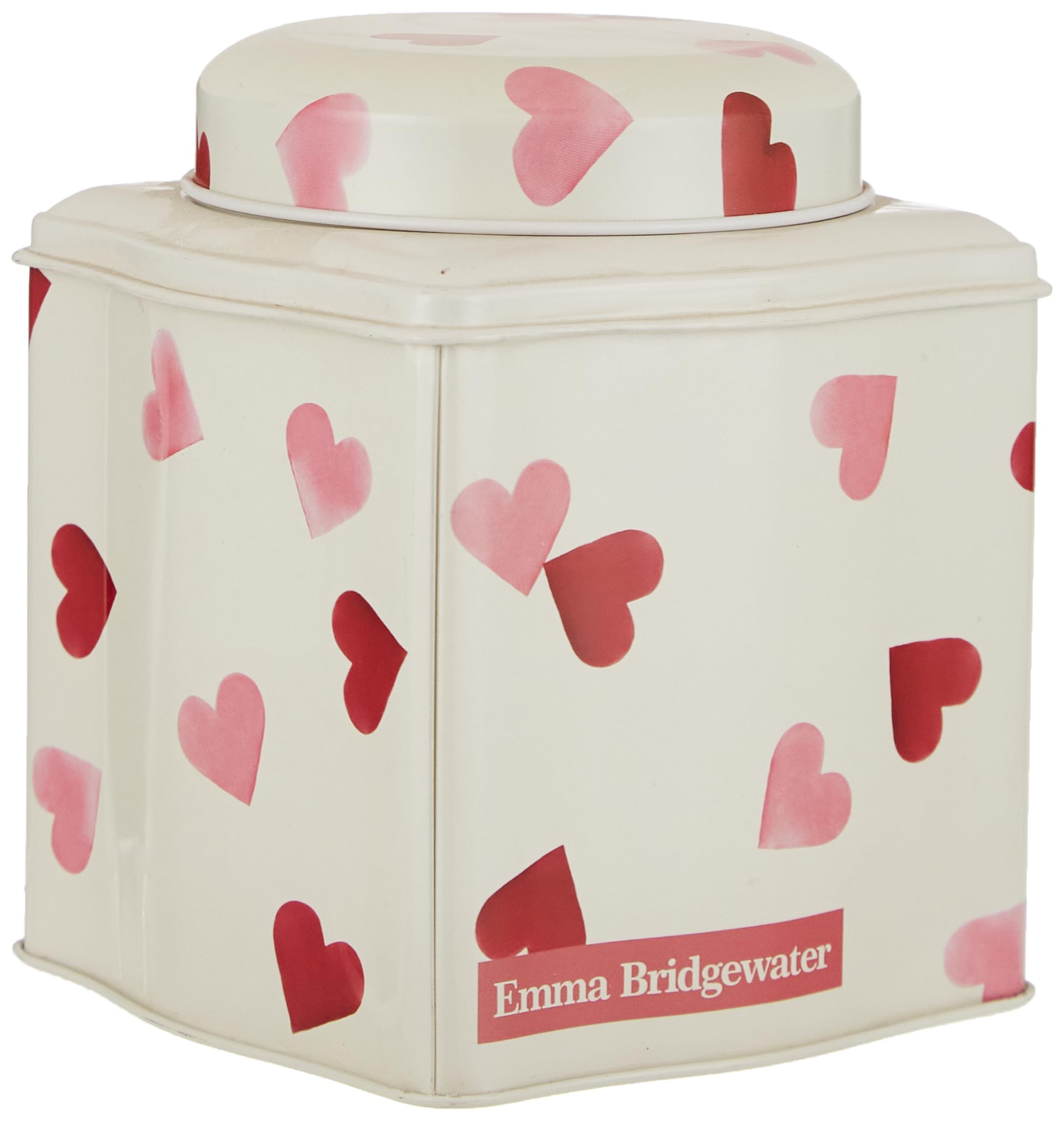 Bridgewater Emma Hearts Wavy Dome Lid Caddy 105 x 105 x 110 mm