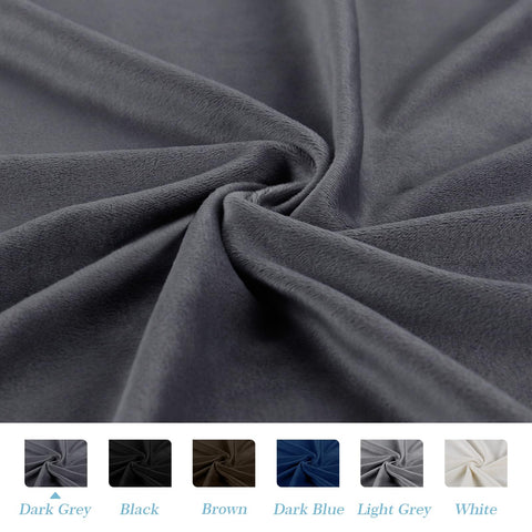 TAOCOCO Bed Headboard Covers, Headboard Covers for Double Bed/Small Double,Velvet All-inclusive Elastic Headboard Protection Cover,Grey Headboard