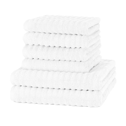 Merana OSLO towel set | quick-drying, soft & lint-free | terry luxury quality | 100% cotton terrycloth | OEKO-TEX | 590 GSM | gift set | White