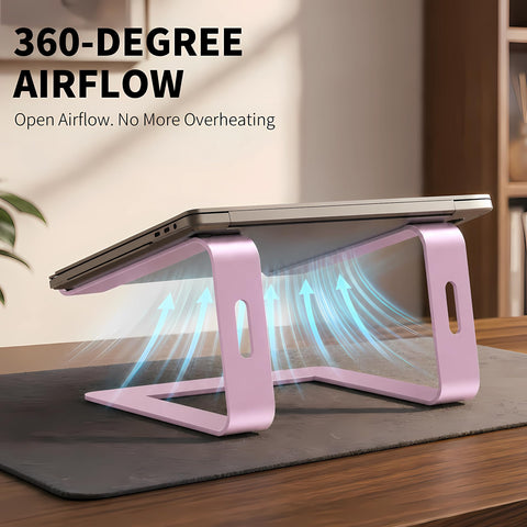 Orionstar Laptop Stand for Desk, Aluminum Laptop Riser, Portable Computer Stand for Apple Mac MacBook Air Pro 10-15.6 Inch Notebook Computer