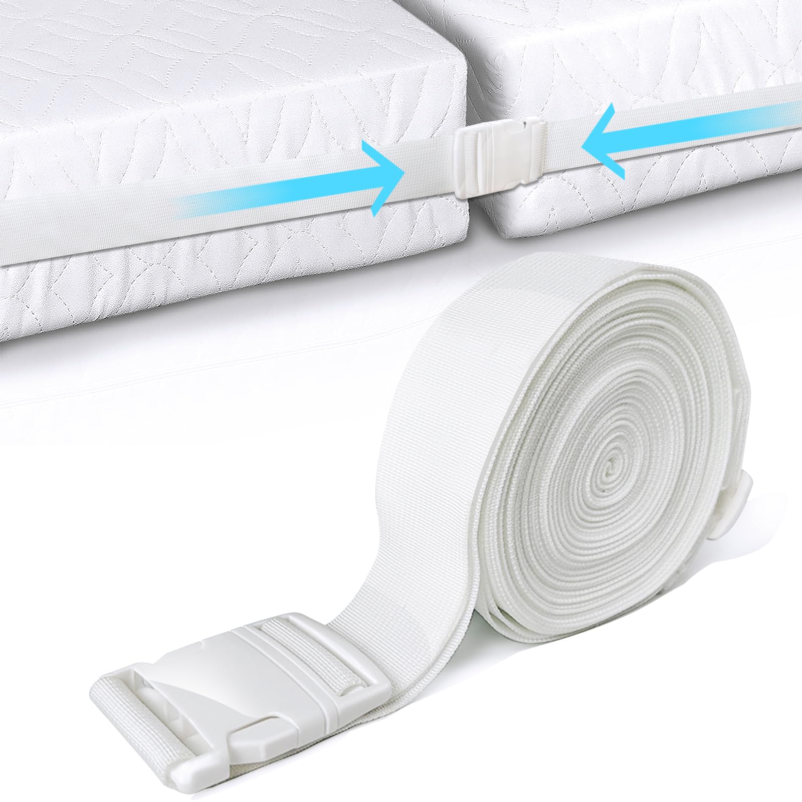 X SIM FITNESSX Mattress holder, connects two mattresses to a large lying surface, variably adjustable, mattress stop, holder, double bed bridge