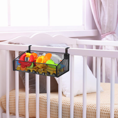 HOOTNEE Metal Hanging Basket No Drilling Space-Saving Storage Basket