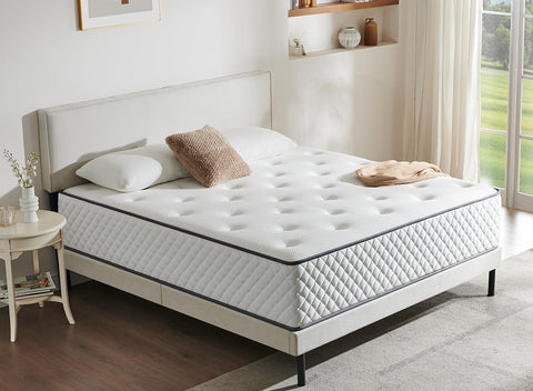 Sleremind Double Mattress,Hybrid Mattress,7-Zone Springs,135x190x25cm