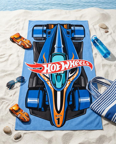 Aymax Hot Wheels Beach Towels Polyester Beach Towel 70 x 140 cm Highly Absorbent