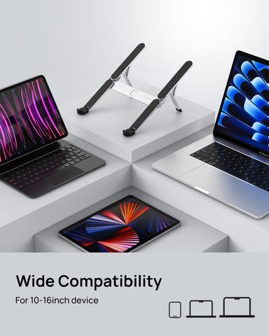 SODI Laptop Stand, Pocket-sized, Foldable and Portable Laptop Stand, 6 Adjustable Levels, Lightweight for Travel/Library/Cafe