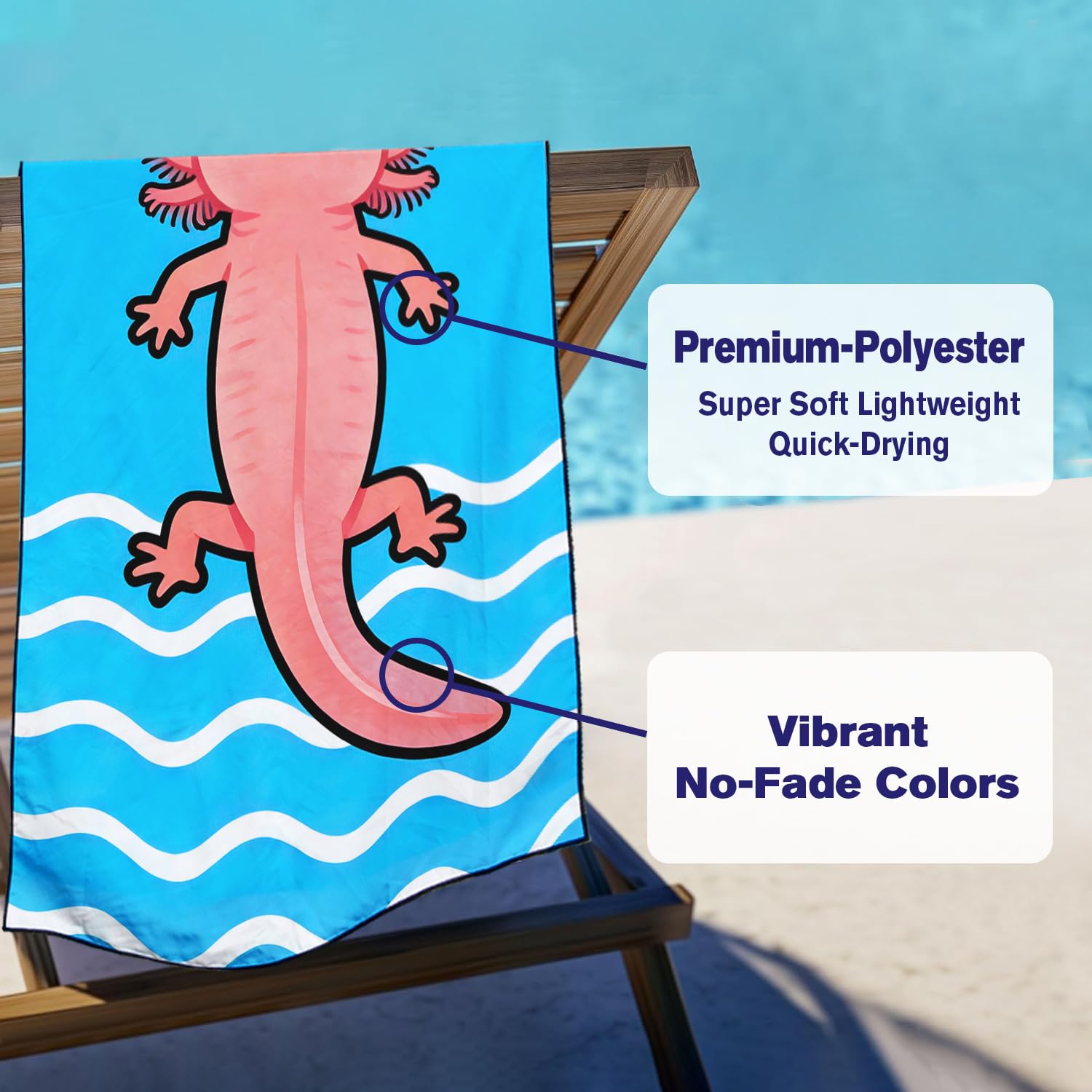 Violetpos 2 Pack Extra Large 180x90 cm Beach Towels, 250GSM Premium Microfibre, Sand Free Quick Dry Lightweight