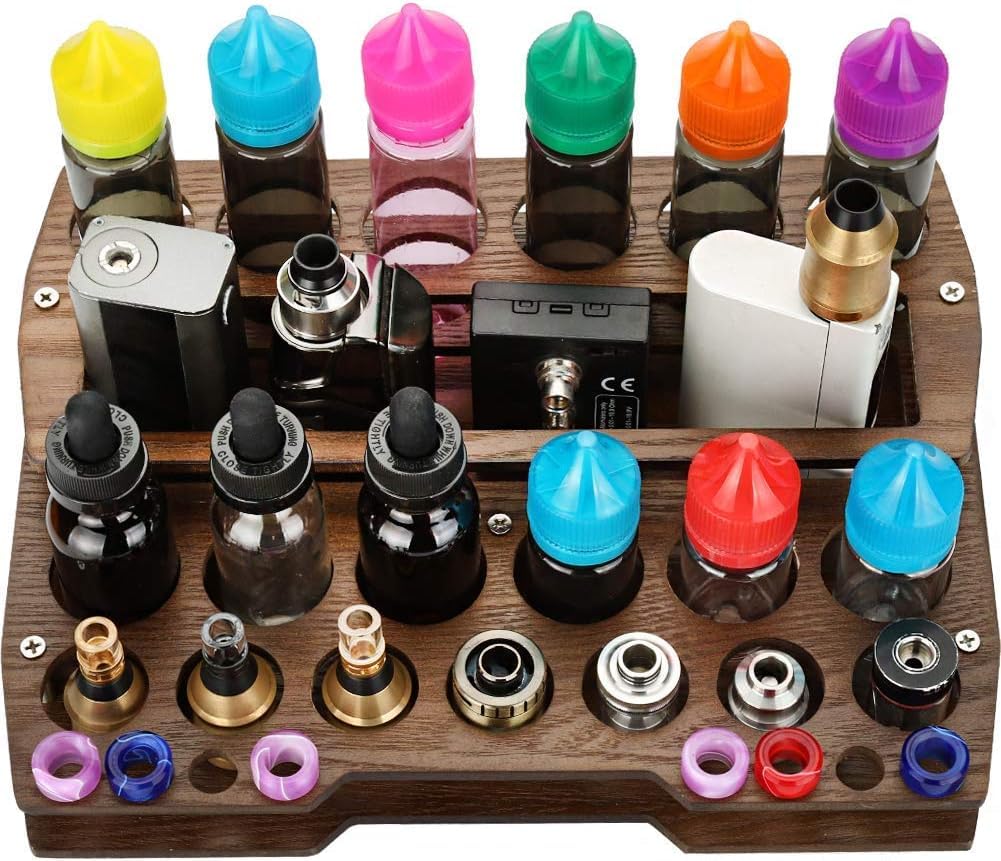 Lanrigorid Handmade Wooden Vape Stand Holder
