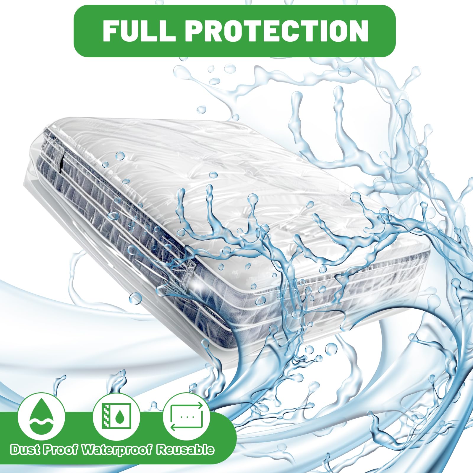 Dntorx Single Mattress Cover for Moving, Mattress Bags for Moving