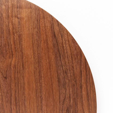 Kare Design Dining Table Schickeria, Round, Walnut and Black, 80cm Diameter