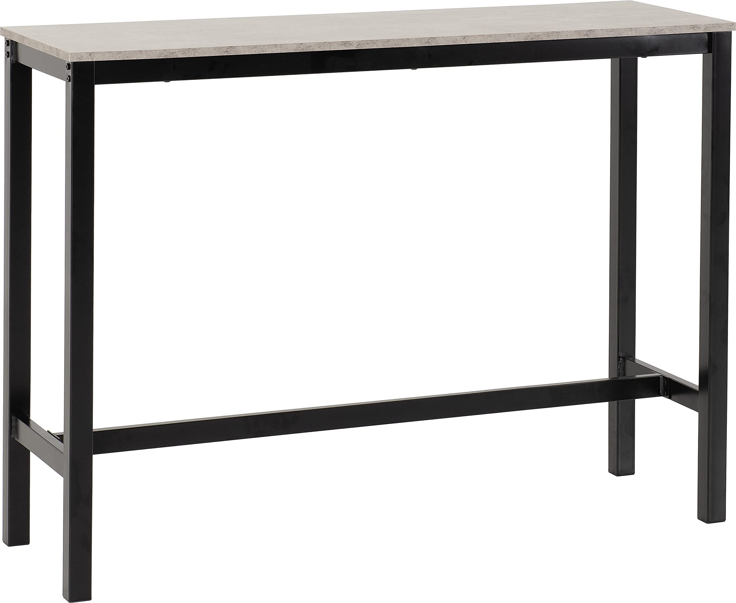 Seconique Athens Breakfast Bar Table and 2 Chairs Set in Concrete Effect
