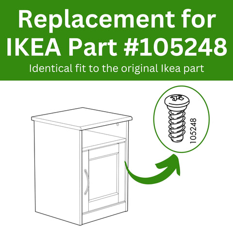 Spare Hardware Parts Replacement for IKEA Furniture Euro Screw with Neck CXN Screw (105248)