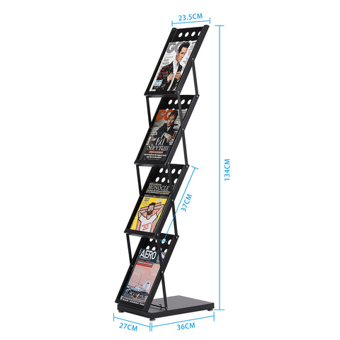 WERTIUNG Brochure Magazine Catalogue Literature Display, Literature Catalogue Rack with Carry Bag