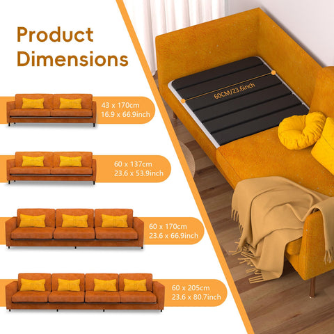 VERONLY Wooden Sofa Support Boards for Sagging Seat - (60x170CM) Couch Cushion Support for 3 Seater