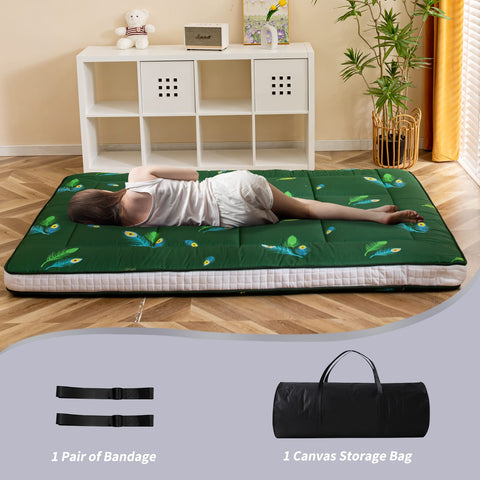 MAXYOYO Futon Mattress, Padded Japanese Floor Mattress Quilted Bed Mattress Topper