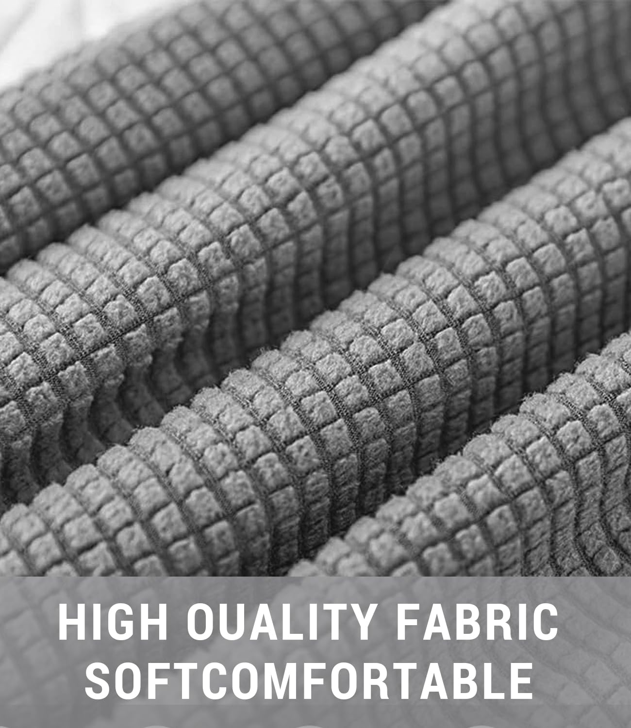 FANSU Headboard Cover for Single Double King Size Bed, Polar fleece Dustproof Headboard Wrap