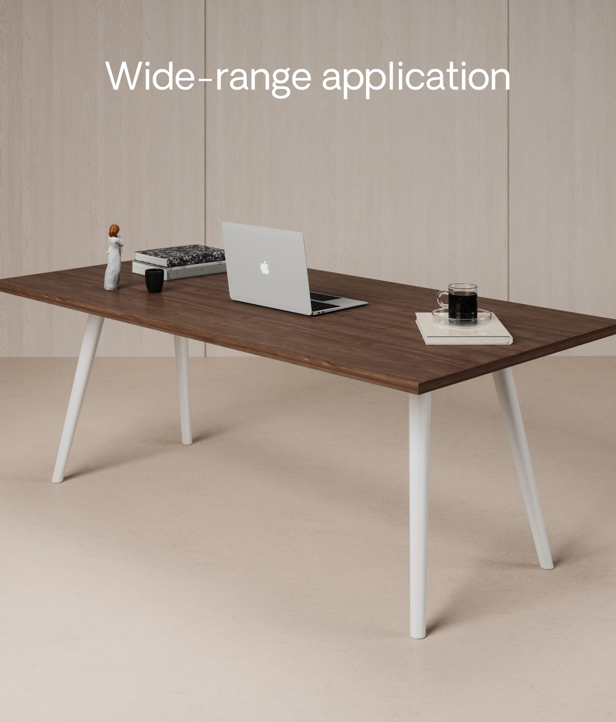 Desktronic Table Top 200 x 80 cm Desk Top - Perfect for Height-Adjustable Desks, Dining Tables and More - Made in Europe