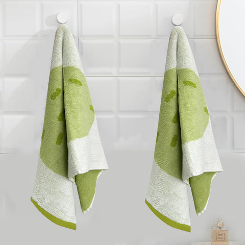 USTIDE Fruit Hand Towels Cute Pear Face Towel for Bathroom Set of 2 100% Cotton Soft Absorbent Hand Towels for Bathroom Sports Kitchen Decorative
