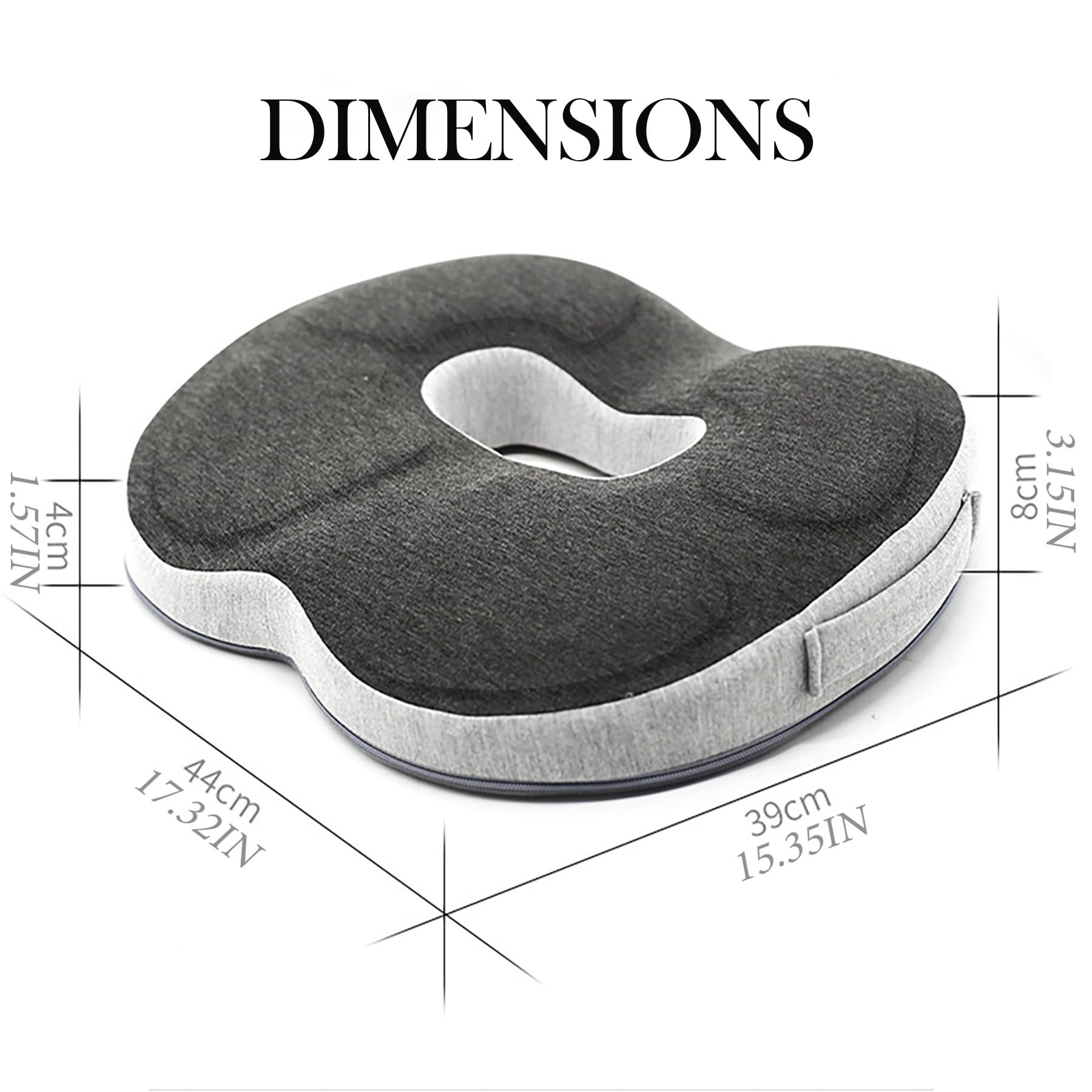 Auoketuo Anti Decubitus Chair Cushion - Orthopedic Donut Cushion for Effective Relief of Hemorrhoids, Prostate, Sciatica and Back Pain