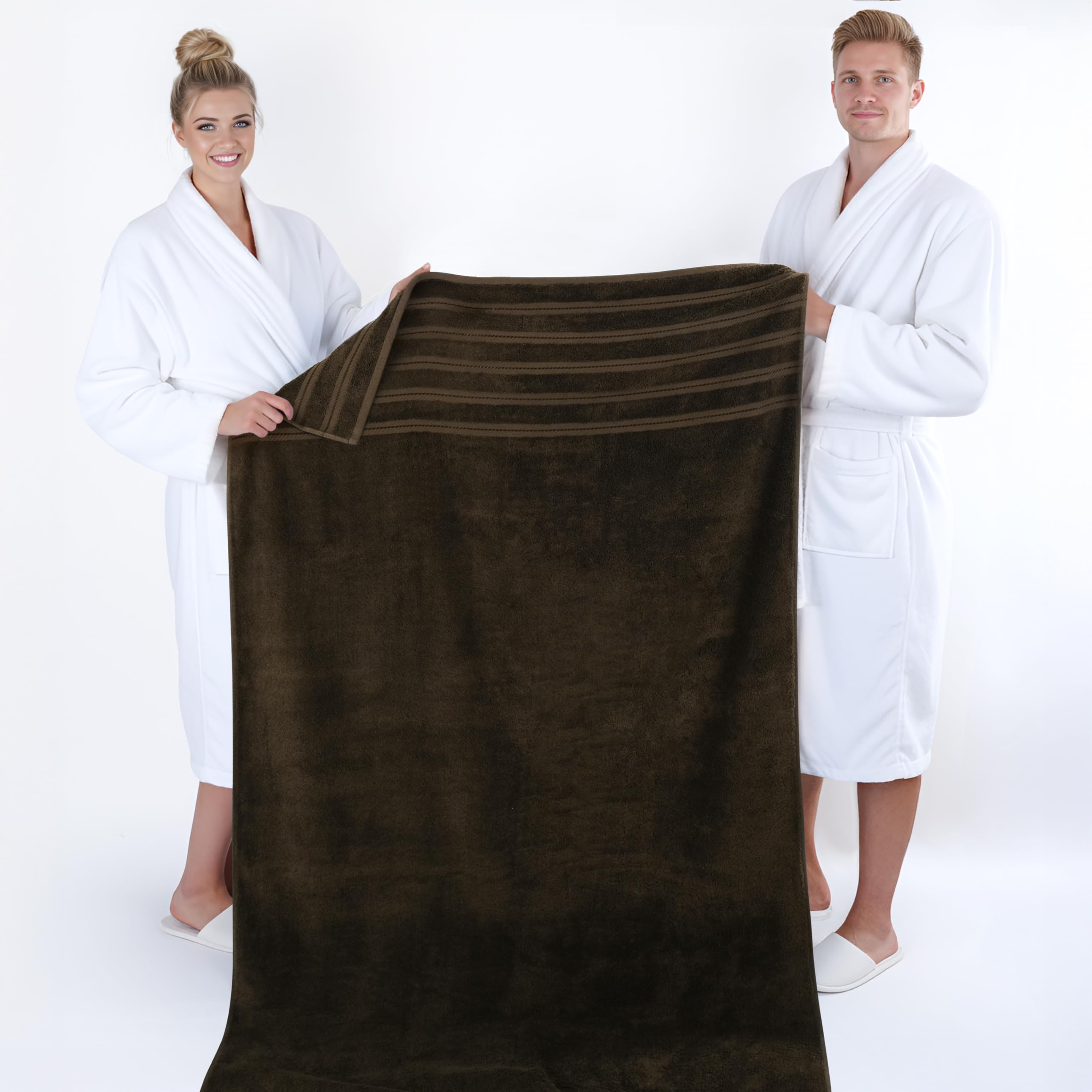 American Soft Linen 35x70 Jumbo Large Bath Towels, 600 GSM 100% Cotton Turkish Bath Sheet, Oversized Luxury Bath Towels for Bathroom Beach and Pool