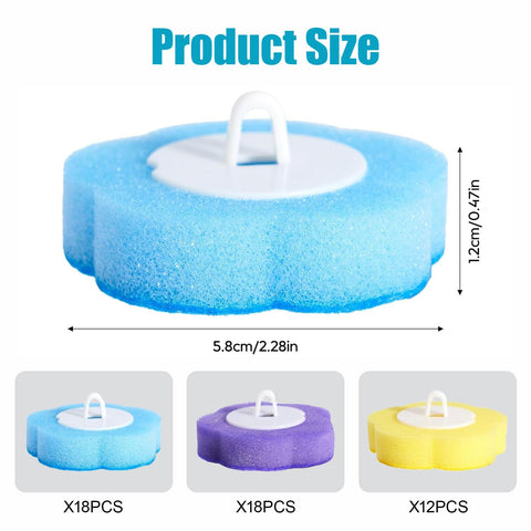 48Pcs Disposable Toilet Wand Scrubber Replacement Heads, Fits Most Handles
