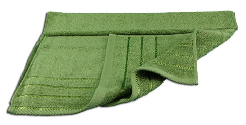 Gözze - Set of 4 Hand Towels, Berlin, 100% Cotton, 50 x 100 cm - Dark Green