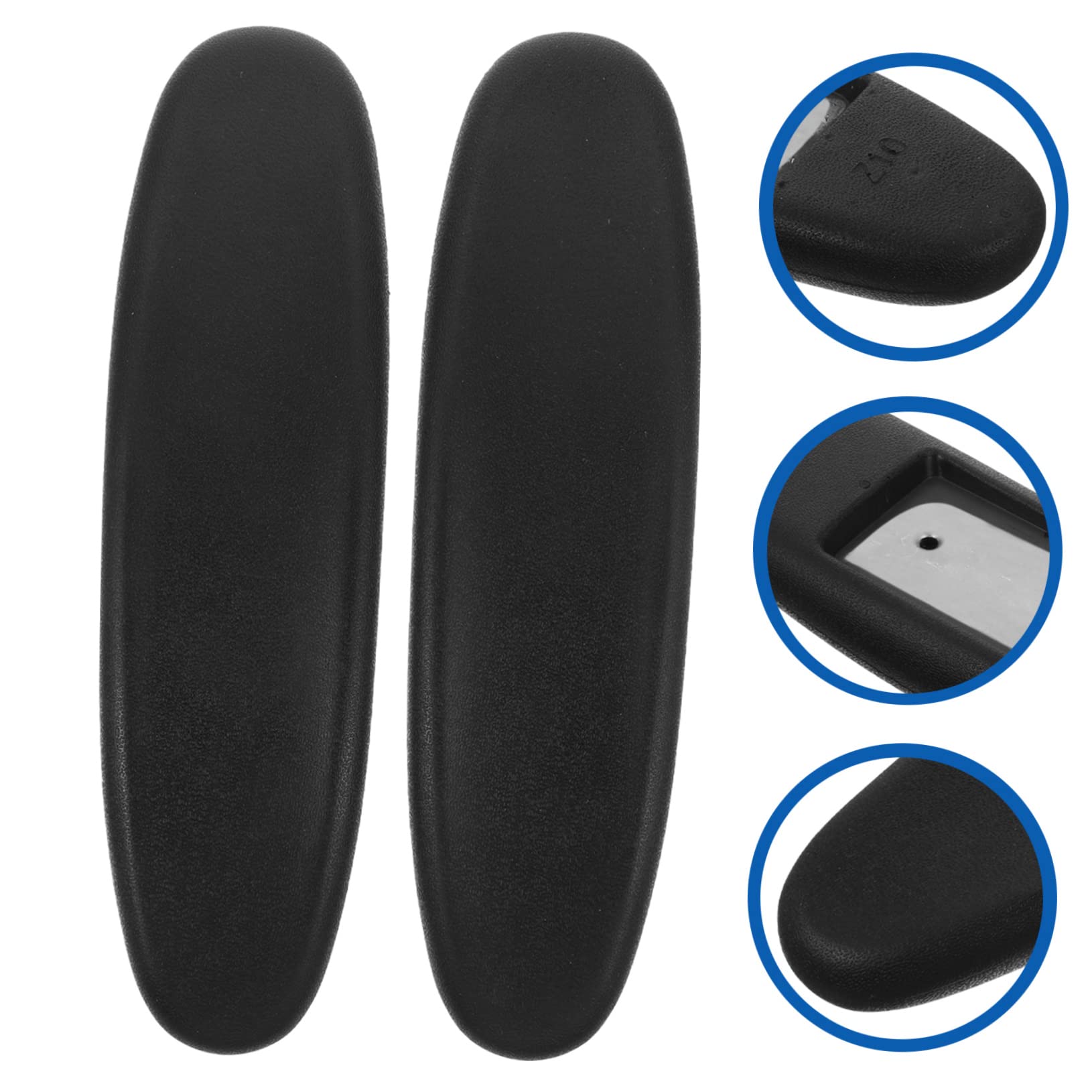 STOBOK 1 Pair Gaming Chair Armrest Covers Office Chair Arm Pads Replacement Parts Universal Soft Pu Armrest Pads for Racing E-Sports Streamer