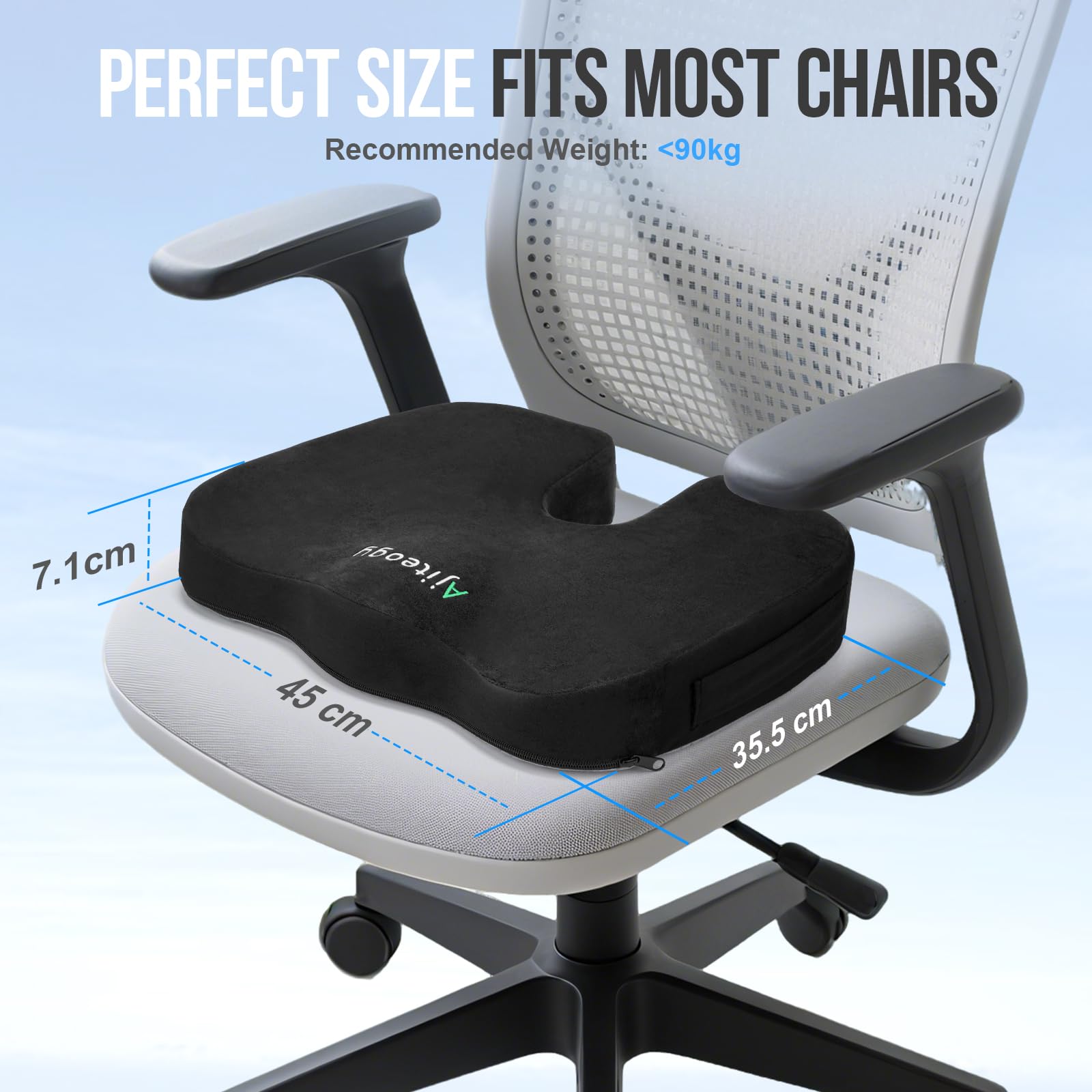 Ajiteogy Memory Foam Seat Cushion