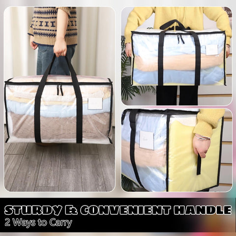Dntorx 10 Pack 90L Moving Bags Heavy Duty Storage Bag Dorm Moving Essential